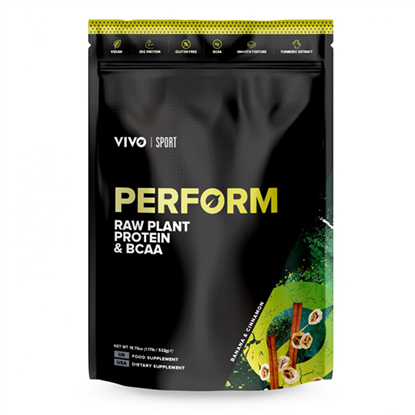 Perform Raw Plant Protein & BCAA Banana & Cinnamon 532g